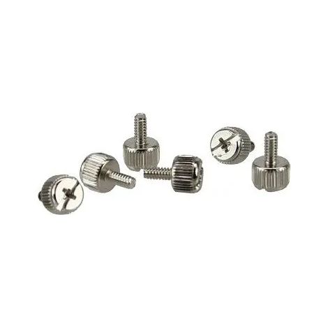 Tornillos inline 77770A cabeza moleteada 12 mm 6 unidades
