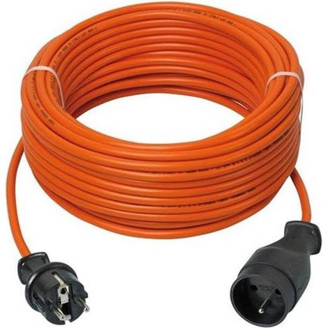 Prolongateur Électrique de Jardin 40m - 3 x 1,5 mm - Résistant aux Intempéries - Idéal pour Extérieur - D-Work