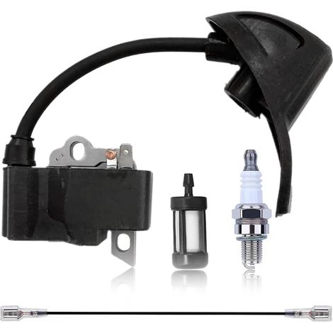 Módulo de bobina de encendido ZAMDOE para soplador de hojas Stihl BG56 BG86 BG86C SH86 SH56 SH56C, reemplaza 4241 400 1307, 4241 400 1306, 4241 1306 B, 4241-400-1320, con bujía (1/5)