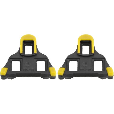 1 paire de cales de pédales autobloquantes pour vélo de route/VTT (Jaune) (1/5)