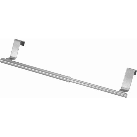 Porte-serviettes de bain rétractable en acier inoxydable, étagère de chambre à barre double/simple (34 simples) (1/5)