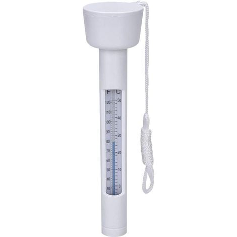 Thermomètre pour bain à remous – Thermomètre pour piscine flottante portable, thermomètre pour piscine flottante, thermomètre pour bain à remous étanche, lecture facile avec cordon pour (1/5)