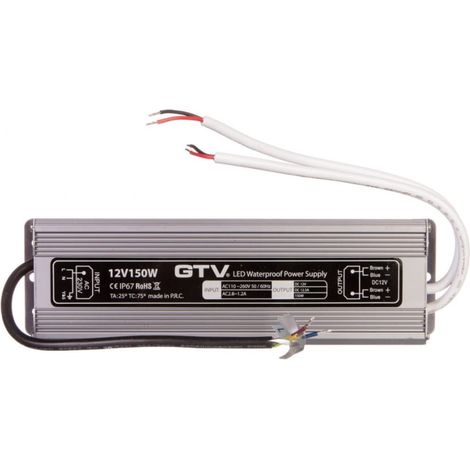 Wasserdichter LED-Transformator, 150 W, IP 67, DC12V