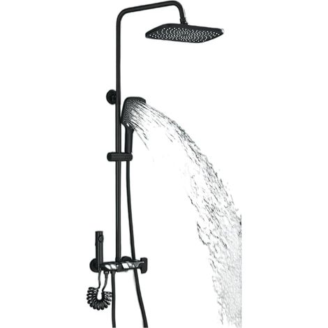 Ensemble de douche mitigeur thermostatique intelli Ensemble de douche numérique Piano gris robinets de douche de salle de bain en laiton Intelligent robinet cascade chaude et froide système de douche (1/5)