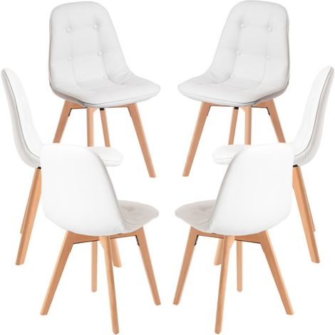 Packs Sillas Comedor - Pack 6 Sillas Vorak - Blanco (1/5)