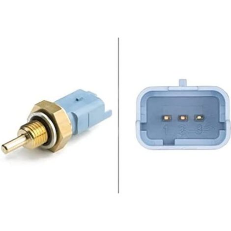 HELLA 6PT 009 309-521 Sensore, Temperatura refrigerante, 3a... poli (1/2)