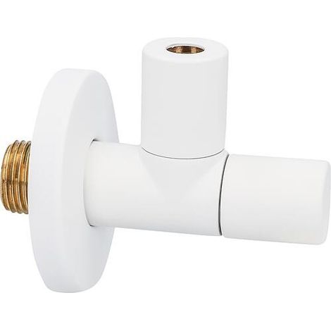Vanne d’équerre design DN15 (1/2") couleur : blanc Ø10mm (1/2)