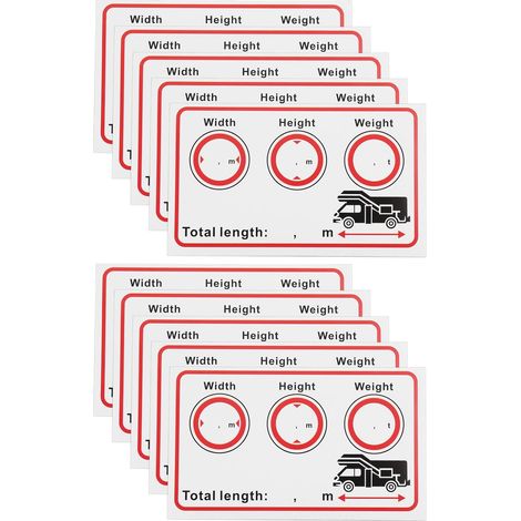 Lot de 10 autocollants pour camping-car, camion, caravane, voyage, camping - Grande écriture et film automatique - 10 x 6 cm (1/5)