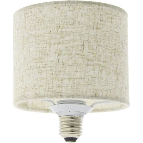 Ampoule Filament LED déco Abat-jour Tissu, culot E27, conso. 3,5W, 210 lumens, Blanc chaud (1/5)