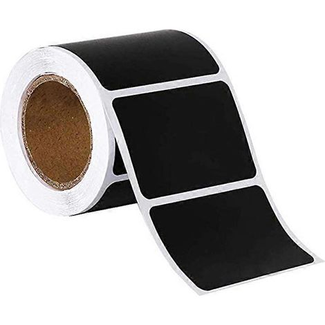 300 Stück Etikettenaufkleber, Kreidetafeletiketten, Aufbewahrungsbehälter, Kreidemarker-Etiketten, Kreidetafelaufkleber-5.5x3.5cm-Black (1/3)