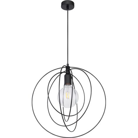 Lampe suspendue au plafond salon salle à manger éclairage lampe à pendule anneaux mobiles (1/5)