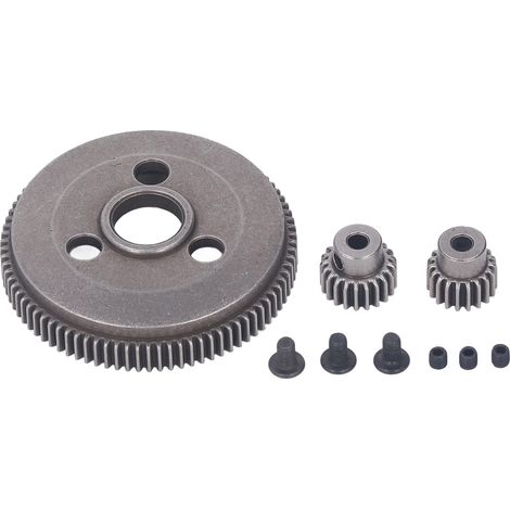 Pignon 19T 21T et couronne 86T en acier RC, kit d'engrenages pour Traxxas Slash 2WD 1/10, Rustler 2WD, Stampede 2WD (1/5)