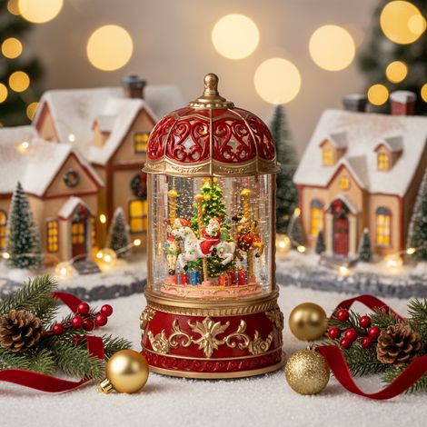 Water spinner LED in plastica D 11,5 cm altezza 22,5 cm multicolore Peraga Christmas (1/4)