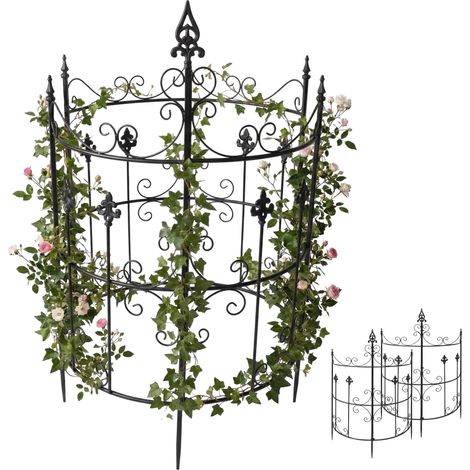 Set da 2 graticci per rampicanti Klivia antracite
