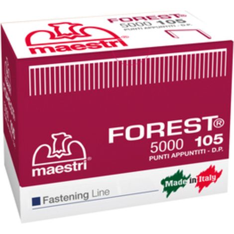 MAESTRI PUNTI SPILLATRICE ART. 105  DA 5000 PZ- MAESTRI- 1,0 pz