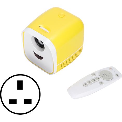 Mini projecteur portable LED HD numérique avec prise UK, compatible carte mémoire/câble audio 3.5 mm (1/5)