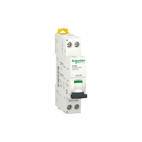 Interruttore magnetotermico iC40N 1P+N C 40A 6000A - A9P54640