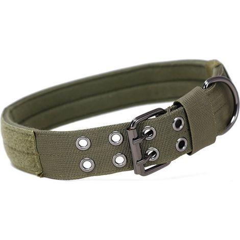1 taktisches Nylon-Hundehalsband für große und mittelgroße Hunde, verstellbare Größe, Hundeleine (1/5)