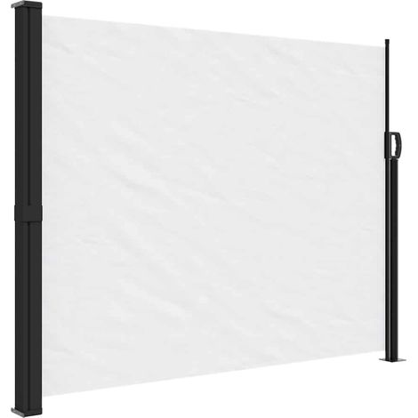 vidaXL Tenda da Sole Laterale Retrattile Bianco 160x300 cm