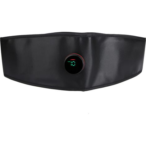 Ceinture abdominale de stimulation musculaire, fitness, entraînement abdominal, perte de poids, noire (1/5)