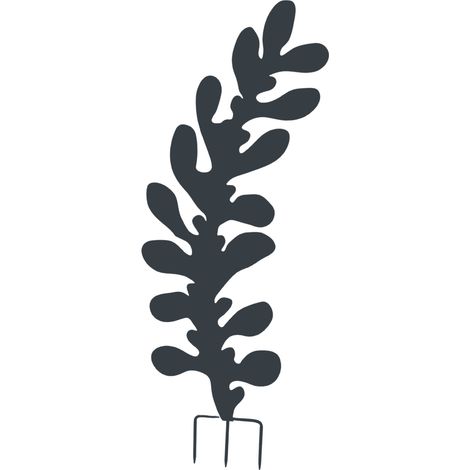 Déco Métal Eucalyptus à Planter 42,5x120 cm Anthracite Moulin (1/3)