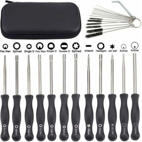 Pair Tournevis reglage carburateur Lot de 12 outils de réglage carburateur avec scredrivers acircle pour petit moteur 2 temps pour Husqvarna pour tronçonneuse tronconneuse husqvarna