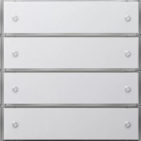 Gira Tastsens.3 Komfort 4f KNX Flächenschalter Reinweiß 2034112 (1/2)
