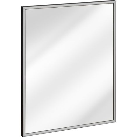 Spiegel Badezimmer LED rechteckig Graphit 83x68 cm Design