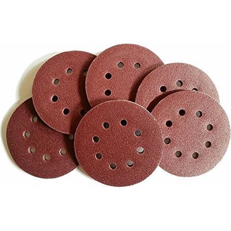 Disque de Ponçage 40pcs Disques Abrasifs Taille de 125mm Idéal pour Poncer/Polir/Dérouiller, Meule d angle (40 pièces grain 800) (1/5)