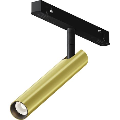 Spot rail magnétique 48V noir/or LED 6W 3000K Maytoni (1/5)