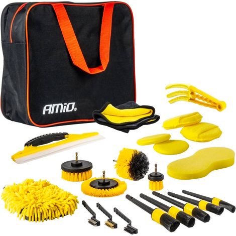 Kit de limpieza y detallado de automóviles, 22 piezas, amio-04329 (1/5)