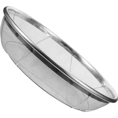 Tamis à Maille en Acier Inoxydable pour Jardinage, Facile à Utiliser et Transporter, pour Tamiser Terre, Débris et Pierres, Couleur Argenté (1/5)
