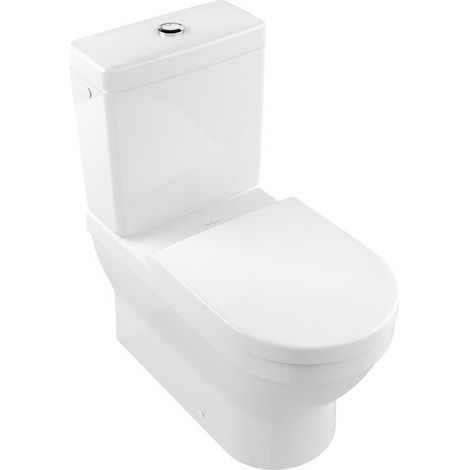 Architectura, Cuvette à fond creux, 370 x 700 mm, rond, modèle sur pied, pour installation près du mur, sortie horizontale, sortie verticale possibleavec coude vario, En porcelaine sanitaire Blanc