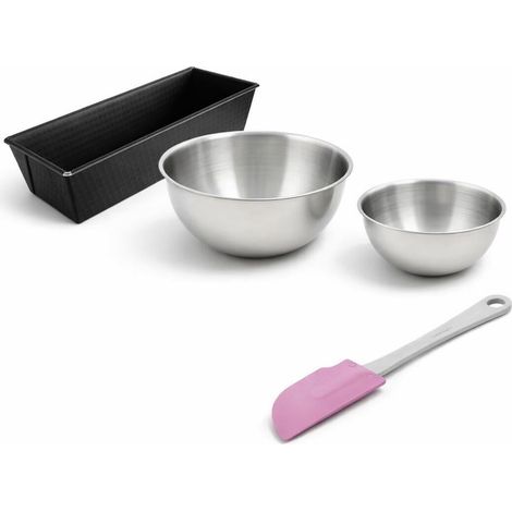 Set de 4 ustensiles de pâtisserie moule à gâteaux bol et spatule pâtisserie Black mettallic Black mettallic Zenker Black mettallic (1/5)