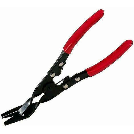 Outil de démontage de panneaux de porte de voiture, clip de fixation de carrosserie, outil de levier pour garnitures et sellerie (rouge + noir) (1 pièce) (1/5)
