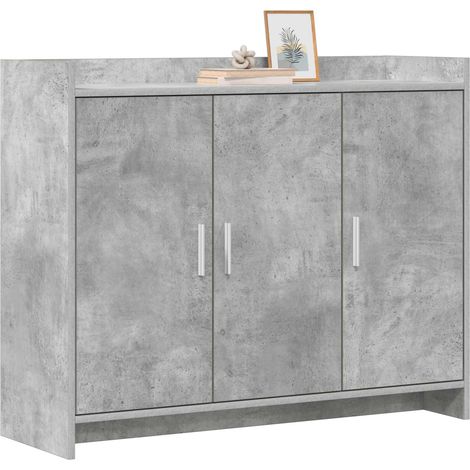 Sideboard/Anrichte/Buffet Betongrau 98,5 x 33 x 80 cm Holzwerkstoff LXWW750576 (1/5)