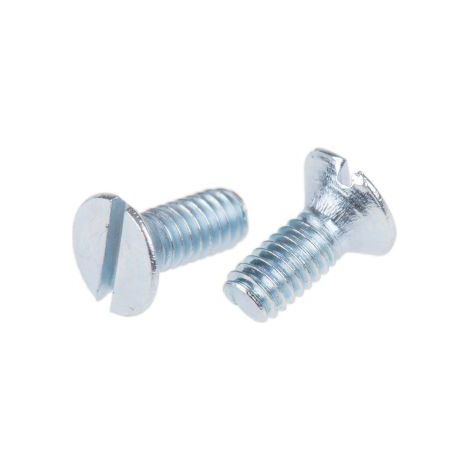 Vis à métaux RS PRO M10 à tête Fraisée fendue en Acier, 30mm ( Prix pour Sachet de 50 )