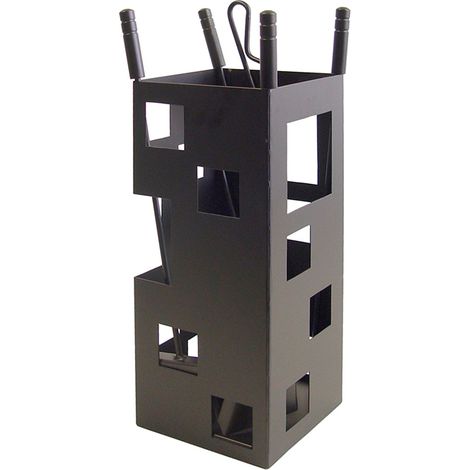 Juego accesorios chimenea cuadrado