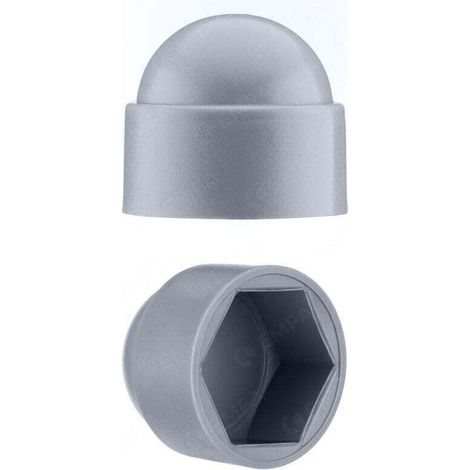 Cache-écrous M10 pour clé de 17 Gris 50 pcs. (1/4)