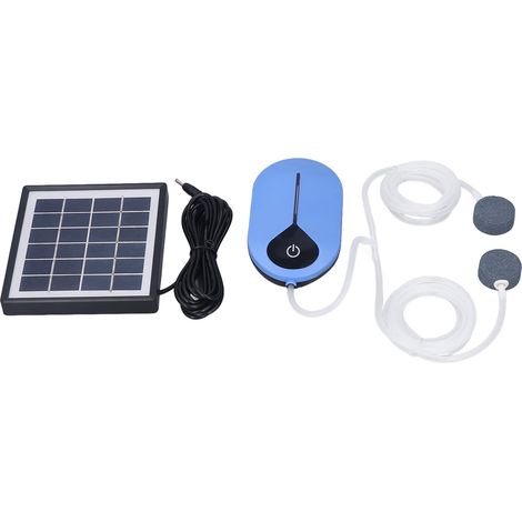 3-stufige, leistungsstarke und leise Solar-Luftpumpe für Aquarien und Fische (1/5)