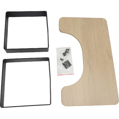 Tabouret de toilette imperméable et antidérapant en fer et panneau de fibres de densité moyenne, tabouret de toilette portable pour salle de bain. (1/2)