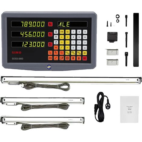 Kit d'affichage numérique, Mesure de haute précision, Compatibilité polyvalente, ensemble dro 3 axes 5um (1/2)
