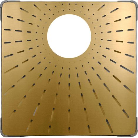 CARESSI Bodengitter für "Small Rim/MX" CABRSR40G. Gold (PVD) (1/2)