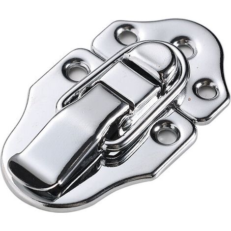 8 Toggle Clasp Latches Toggle Lock Lever Lock Clasp for Jewelry Box Gift Boxes Tool Chest Suitcase and Chest - Silver (1/5)