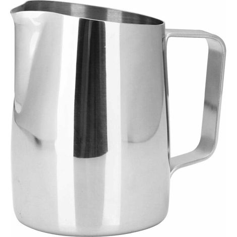 royaluxe - Pichet à Lait en Acier Inoxydable Espresso Vapeur Pichet Latte Art Tasse Café Mousseur à Lait 420ml Argent (1/5)