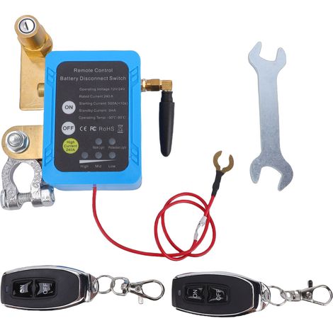 Interrupteur de déconnexion de batterie à distance 240A, mise à niveau de la tension intelligente pour voiture, prévention du vol, vidange pour camion RV (1/5)