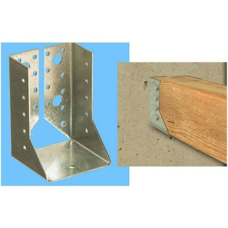 STAFFA SCARPA SUPPORTO X TRAVI LEGNO ALI INTERNE 120X160mm acciaio tropicalizzato