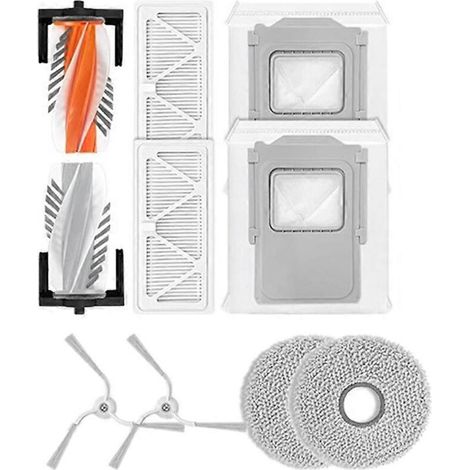 Accessoires pour aspirateur robot DJI Romo S/A/P : brosse latérale principale, filtre et sac à poussière. (1/5)
