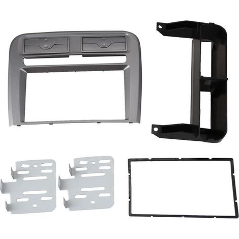 2 Din Autoradio Fascia Fit pour Fiat 2005-2009 Montage de Dash de Roue Gauche Installation Garniture Cadre Kit StéRéO