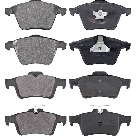 KIT PASTIGLIE FRENO ANTERIORI E POSTERIORI compatibile con VOLVO XC70 II (136) / PASTIGLIE FRENANTI AUTO OEM P 24 076  P 24 077,P 24 078  P 86 021  P 44 017 / SOSTITUZIONE DIRETTA / BASSA POLVERE / SI